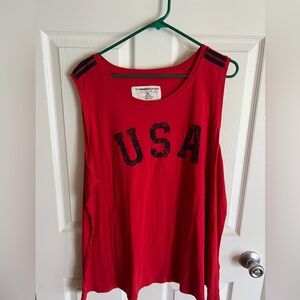 The Sweatshirt Project | NWT Red USA Tank Top